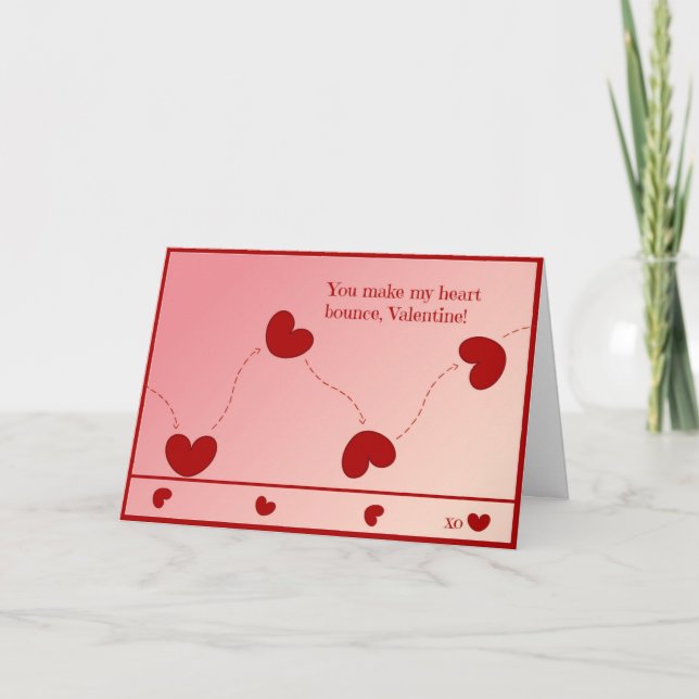 Você faz meu coração bater, Namorados - Cartão de  (Frente)