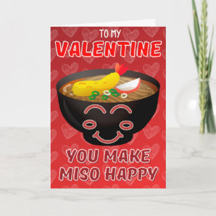 Você Faz Miso Feliz Cartão de São Valentão Engraça