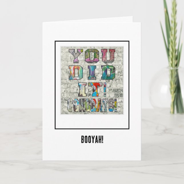 Você Fez Isso Parabéns Cartão De Saudação (Frente)