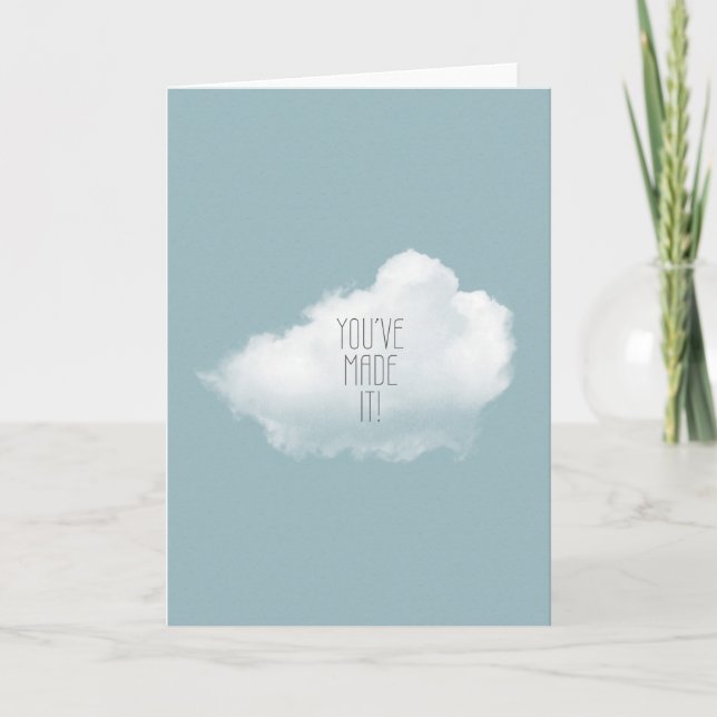 Você fez um cartão de Parabéns (Frente)