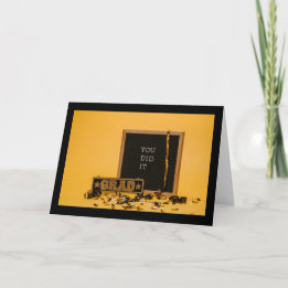 Você Formando O Cartão De Saudação