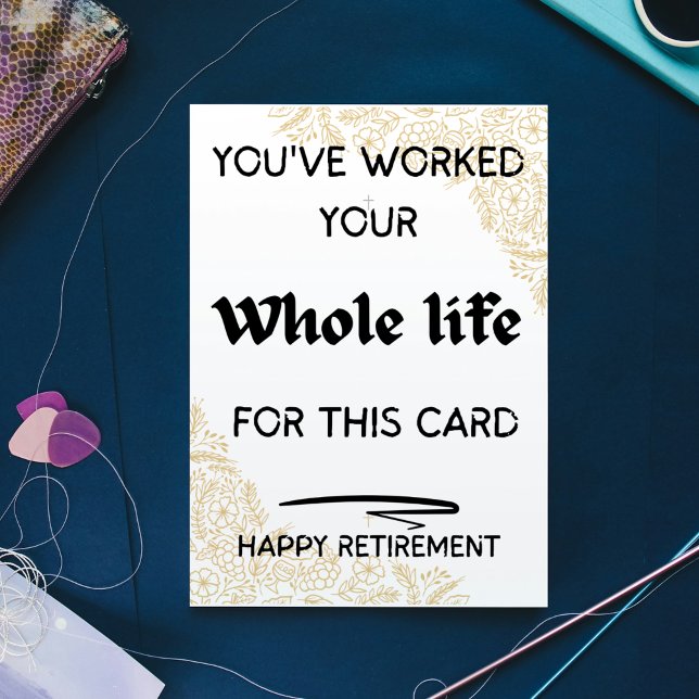 Você ganhou um cartão de feriado - Greetin de apos (You've Earned It Holiday Card – Retirement Greetin)