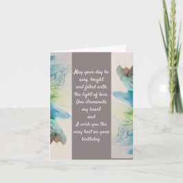 "Você Ilumina Meu Coração". Cartão de Nota de Aniv