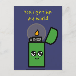 "Você Ilumina Meu Mundo" Cartão Postal