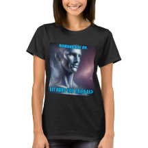 Você já Testou a IA - Camiseta Preta Feminina