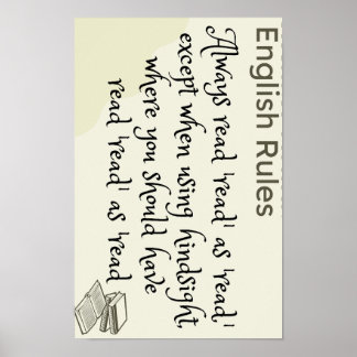 Você lê como lê ou lê poster