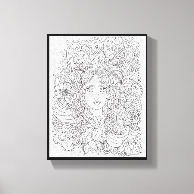 Você Me Coloriu De Canvas Premium Bonito (Gloss) (Frente)