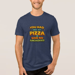 Você Me Conquistou Com Pizza Camiseta De Tipografi