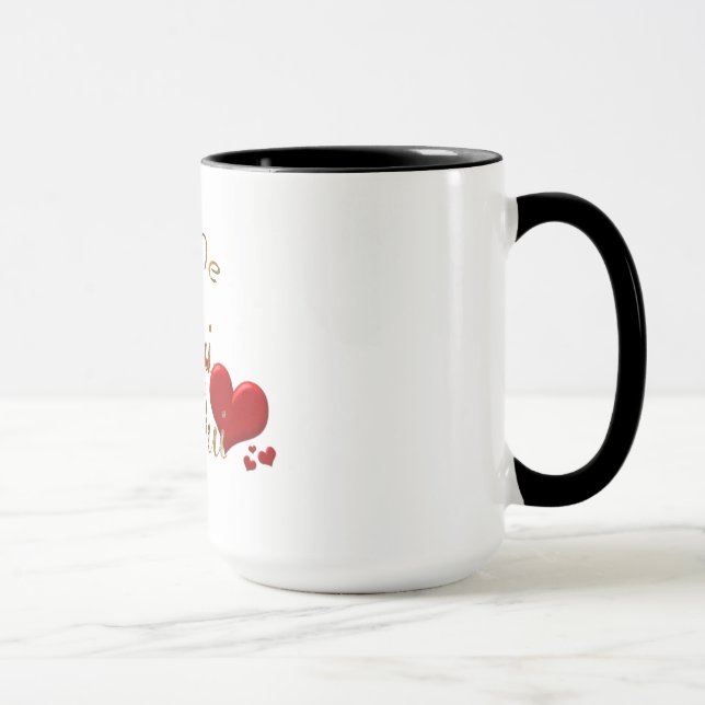 você me oui oui french ama uma linda caneca de caf (Direita)