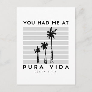 Você me pegou no cartão postal Pura Vida Costa R