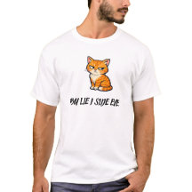 Você Mente Eu Olho de Esquina Camisa Divertida de 