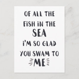 Você nadou para mim - Cartão postal de Citação Pre