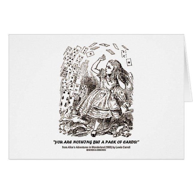 Você não é nada mas um bloco de cartões (Frente Horizontal)