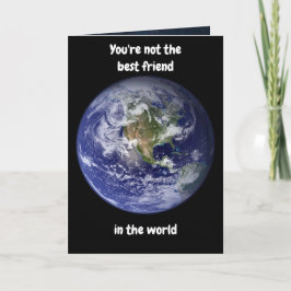 Você não é o melhor amigo. Cartão