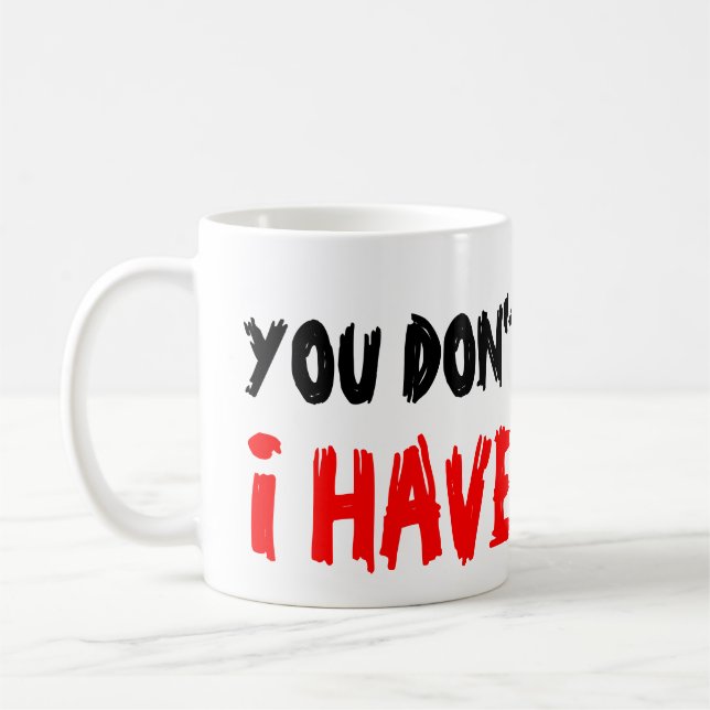 Você não me assusta, eu tenho 2 filhos caneca de c (Esquerda)