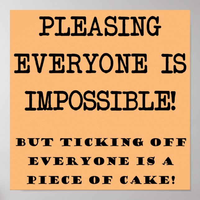 Você não pode, por favor, todos ingressarem Poster (Frente)