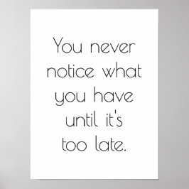 Você Nunca Notou Poster