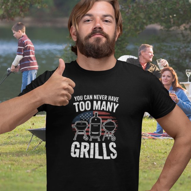 Você Nunca Pode Ter Muitos Churrascos Camiseta BBQ (Criador carregado)