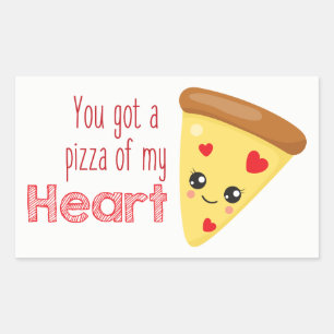 você obteve a uma pizza minha etiqueta do amor do