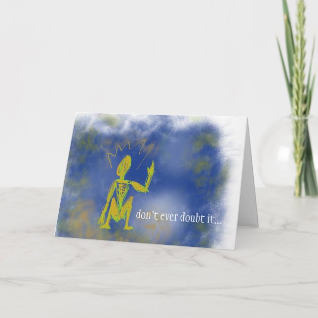 Você obteve o poder - um cartão a incentivar (Frente)