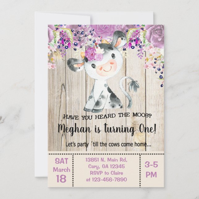 Você ouviu o convite da vaca de mel? (Frente)