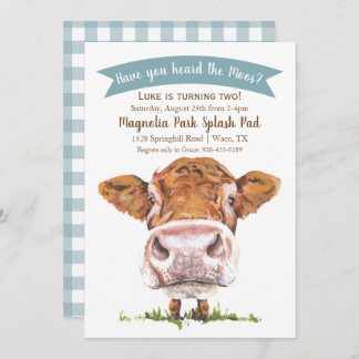 Você Ouviu O Convite De Aniversário Da Vaca Moos?
