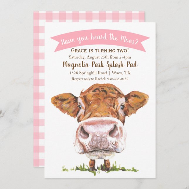 Você Ouviu O Convite Rosa Da Vaca Moos? (Frente/Verso)