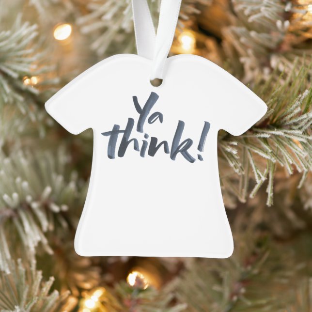 Você pensa! Enfeites de natal de camisa. (Árvore)