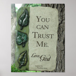 Você pode confiar-me, deus do amor, poster