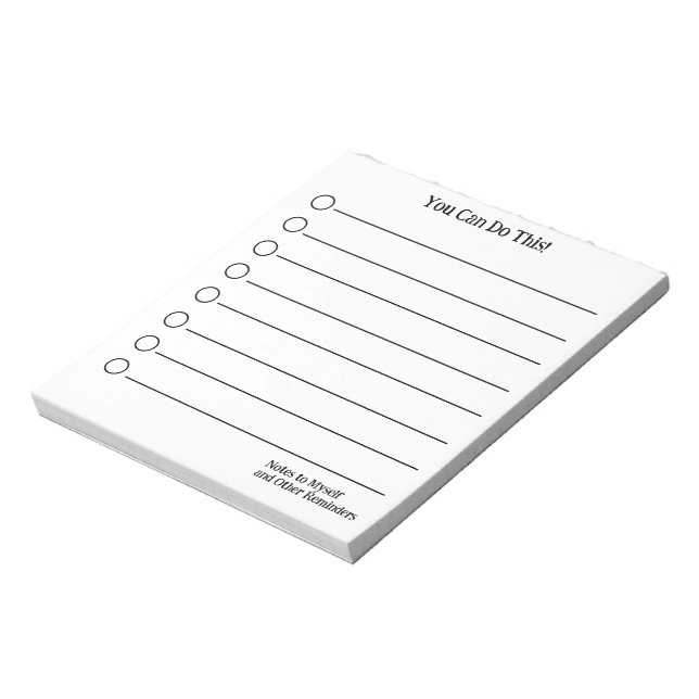 Você Pode Fazer Isso! Bloco de Notas para Mim Mesm (Invertido)