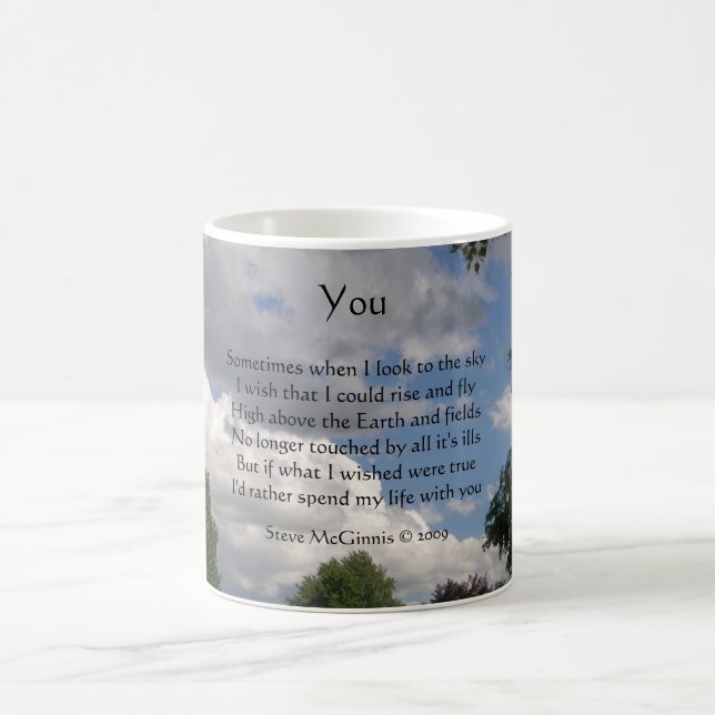 Você poema, caneca da campainha (Centro)
