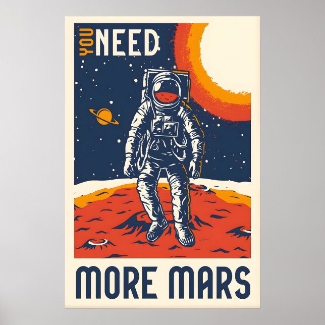Você Precisa de Mais Impressão de Poster de Viagem (Frente)