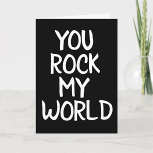 VOCÊ ROCA MEU MUNDO AMA VOCÊ ROMANCE CARTÕES SO