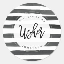 Você será meu adesivo de usher?
