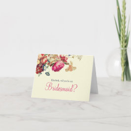 Você será meu Cartão Antiquado da Bridesmaid?