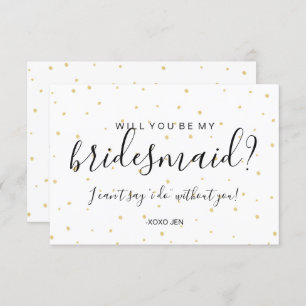 Você será meu cartão da dama de honra - pontos