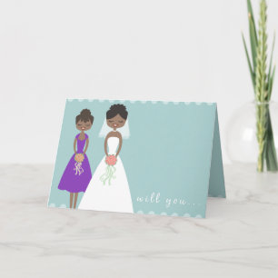 Você será meu cartão da madrinha de casamento -
