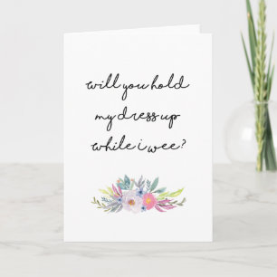 Você será meu cartão de dama de honra?