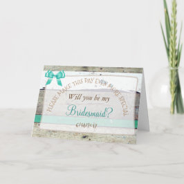 Você será meu Cartão de Madeira Russo da Bridesmai
