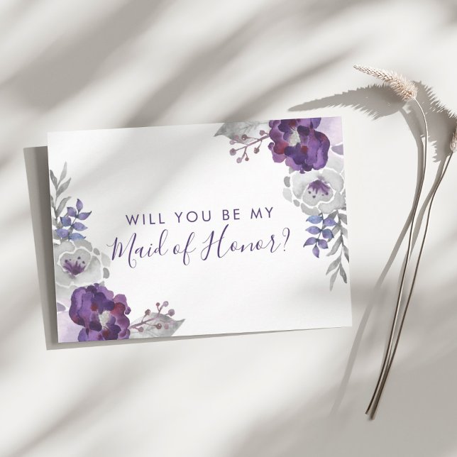 Você Será Meu Cartão De Madrinha de casamento? (Will You Be My Maid of Honor Card)