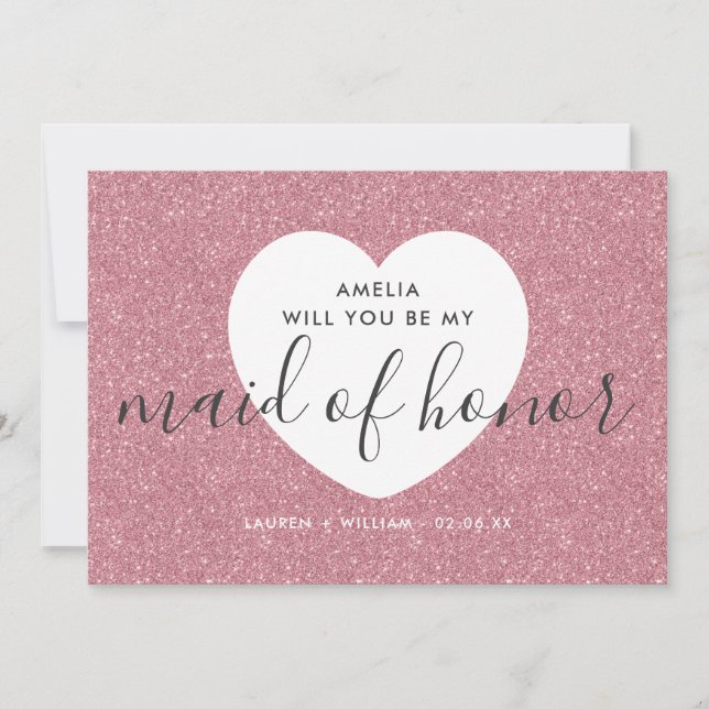 Você Será Meu Cartão De Madrinha de casamento - Gl (Frente)