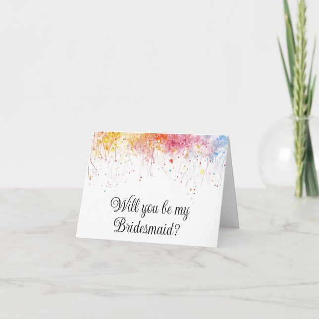 Você será meu cartão de proposta da Bridesmaid? (Frente)