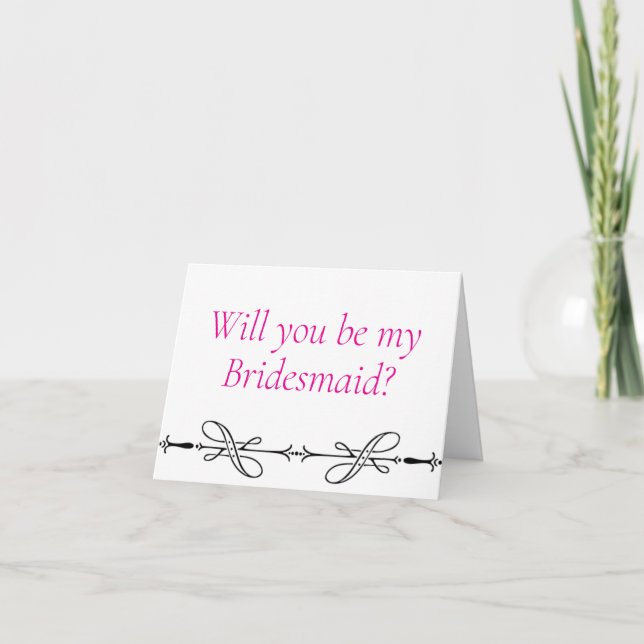 Você será meu cartão de proposta da Bridesmaid? (Frente)