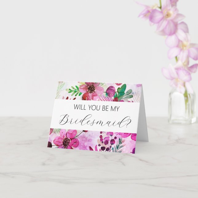 Você será meu cartão de proposta da Bridesmaid? (Orquídea)