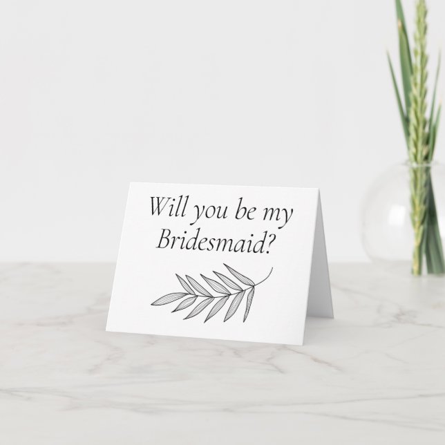 Você será meu cartão de proposta da Bridesmaid? (Frente)
