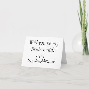 Você será meu cartão de proposta da Bridesmaid?