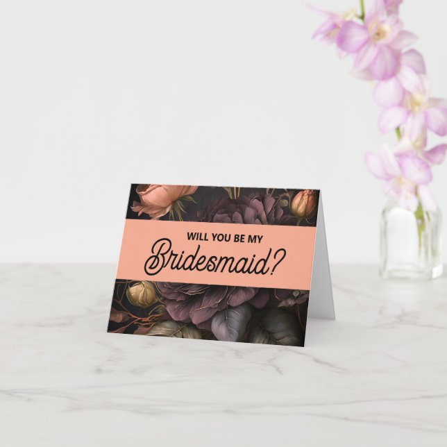 Você será meu cartão de proposta da Bridesmaid? (Orquídea)