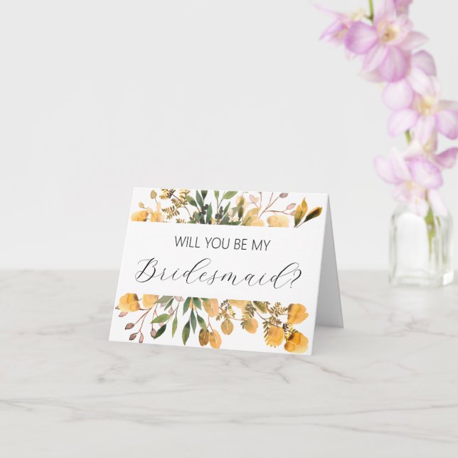 Você será meu cartão de proposta da Bridesmaid? (Orquídea)