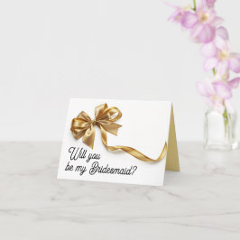 Você será meu cartão de proposta da Bridesmaid?