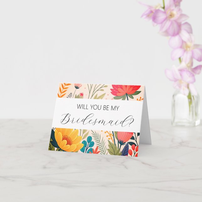 Você será meu cartão de proposta da Bridesmaid? (Orquídea)